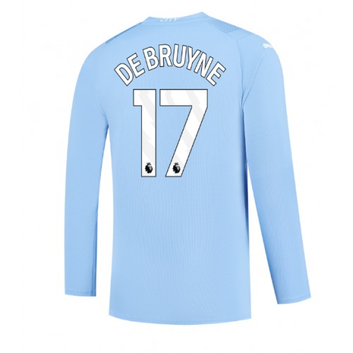 Maillot de foot Manchester City Kevin De Bruyne #17 Domicile 2023-24 Manche Longue